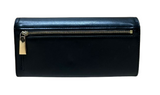 Michael Kors Gold Padlock Black Colour Leather Long Wallet
