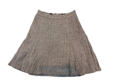 SKIRT-GREY HERRINGBONE/WOOL BURBERRY