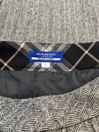 SKIRT-GREY HERRINGBONE/WOOL BURBERRY