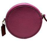 Coach Pink Colour Kia Circle Rainbow Strap Round Shape Sling Back