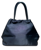 Prada Black Colour Canvas Bow Tote Bag