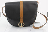 Christian Dior Vintage Shoulder Bag-Black&Tan Gold CD Logo