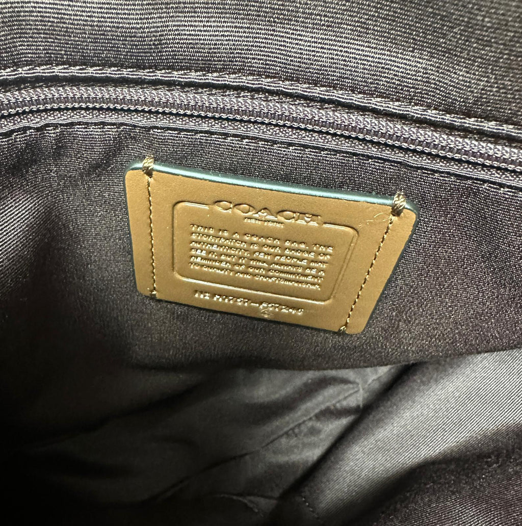 Coach F57246 Marron Jaquard Canvas Tote Bag