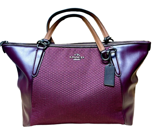 Coach F57246 Marron Jaquard Canvas Tote Bag Main image