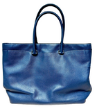 Coach Blue Colour Leather Shoulder Bag