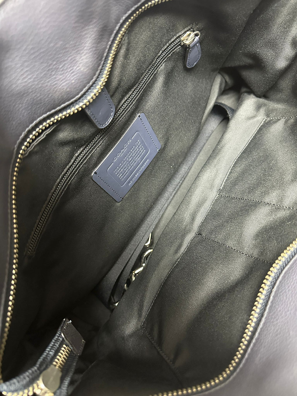 Coach Blue Colour Leather Shoulder Bag