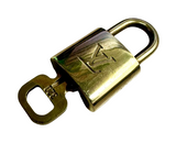 Louis Vuitton Gold Plated Padlock With Key