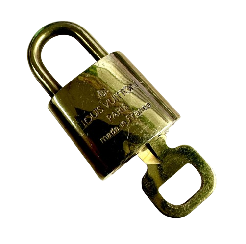 Louis Vuitton Gold Plated Padlock With Key Secondary image