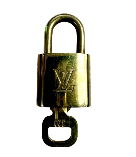 Louis Vuitton Gold Plated Padlock With Key