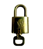 Louis Vuitton Gold Plated Padlock With Key