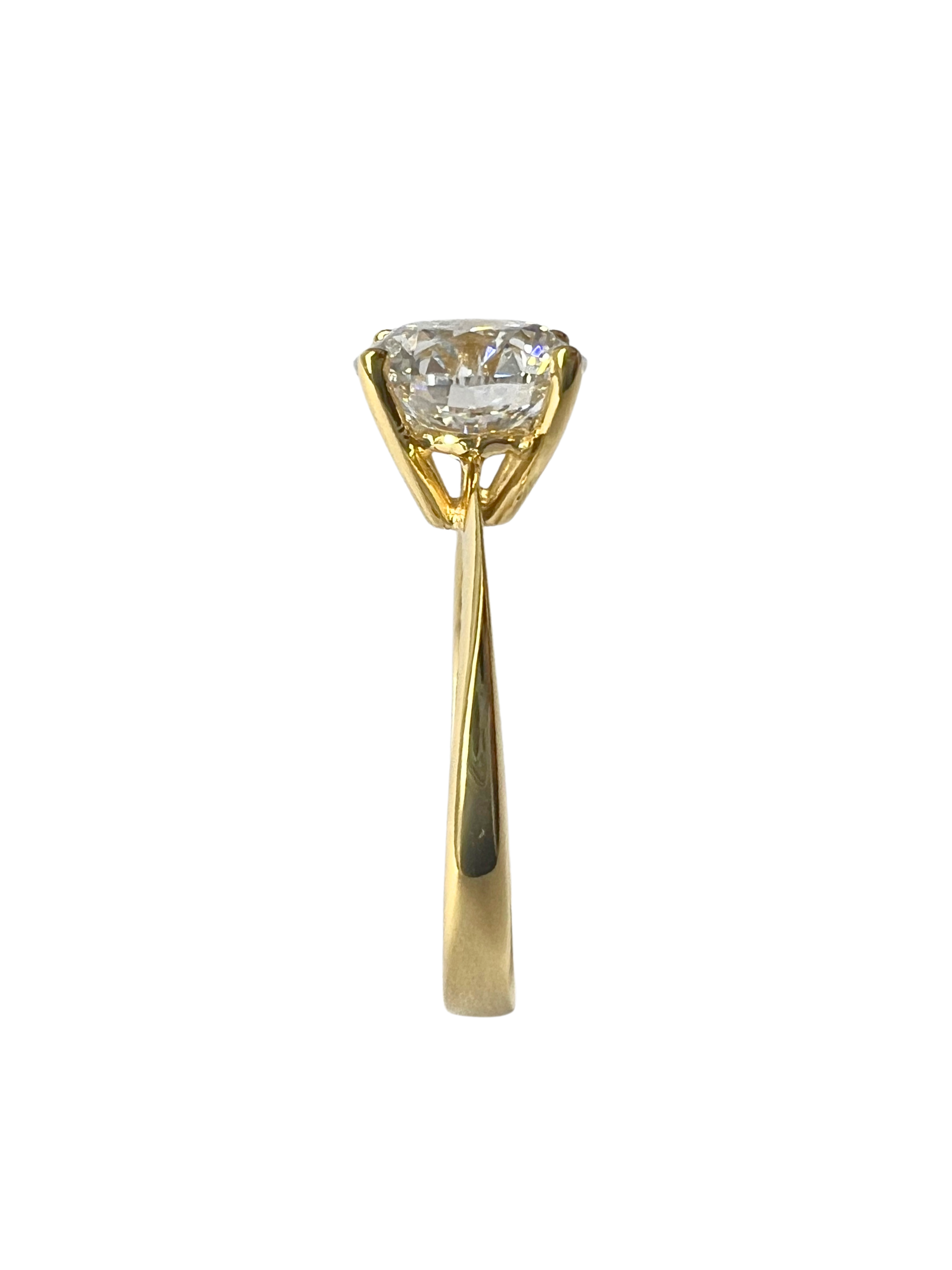 Lab Grown 1.77 Carat Solitaire Diamond Ring