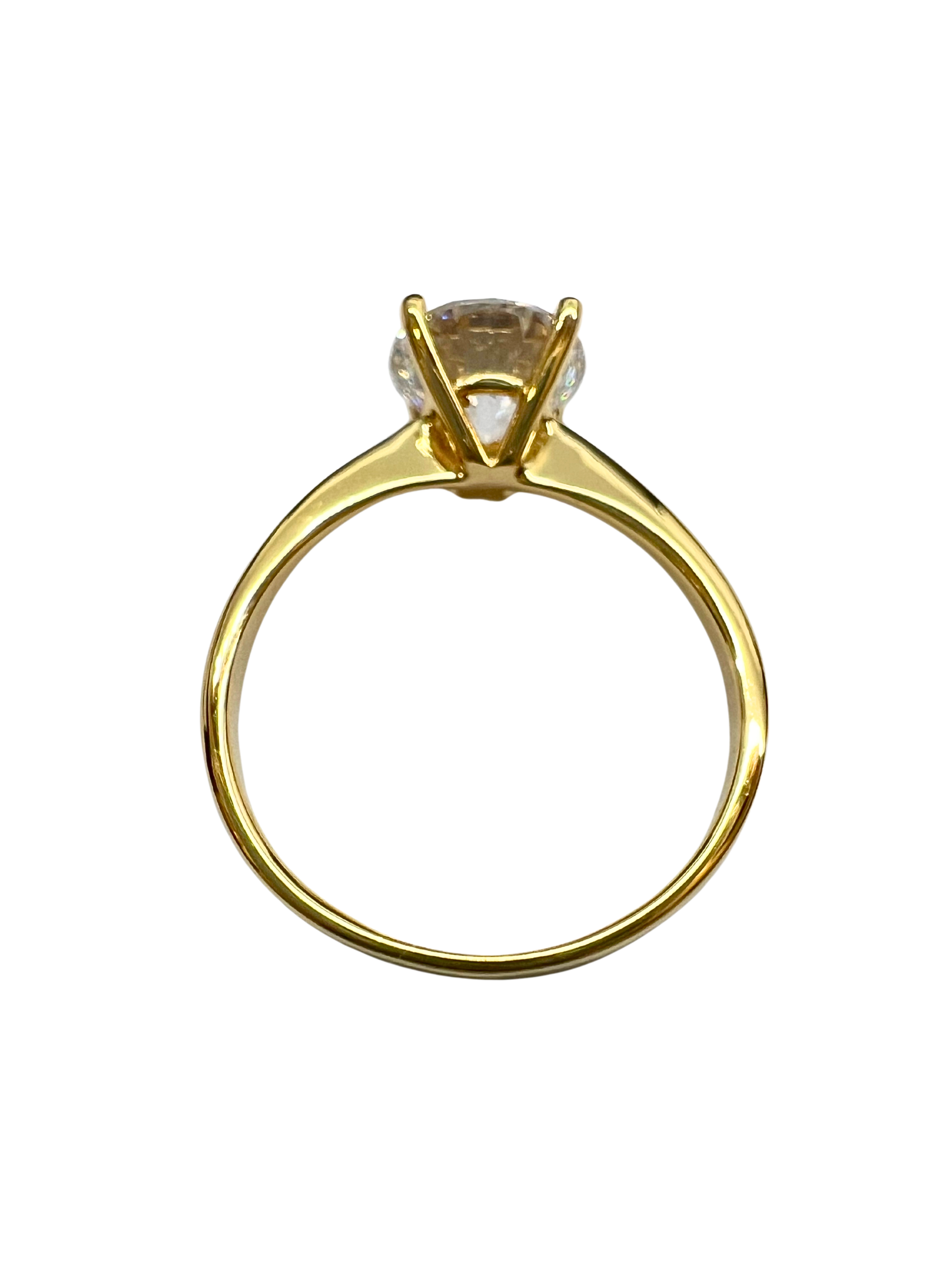 Lab Grown 1.77 Carat Solitaire Diamond Ring