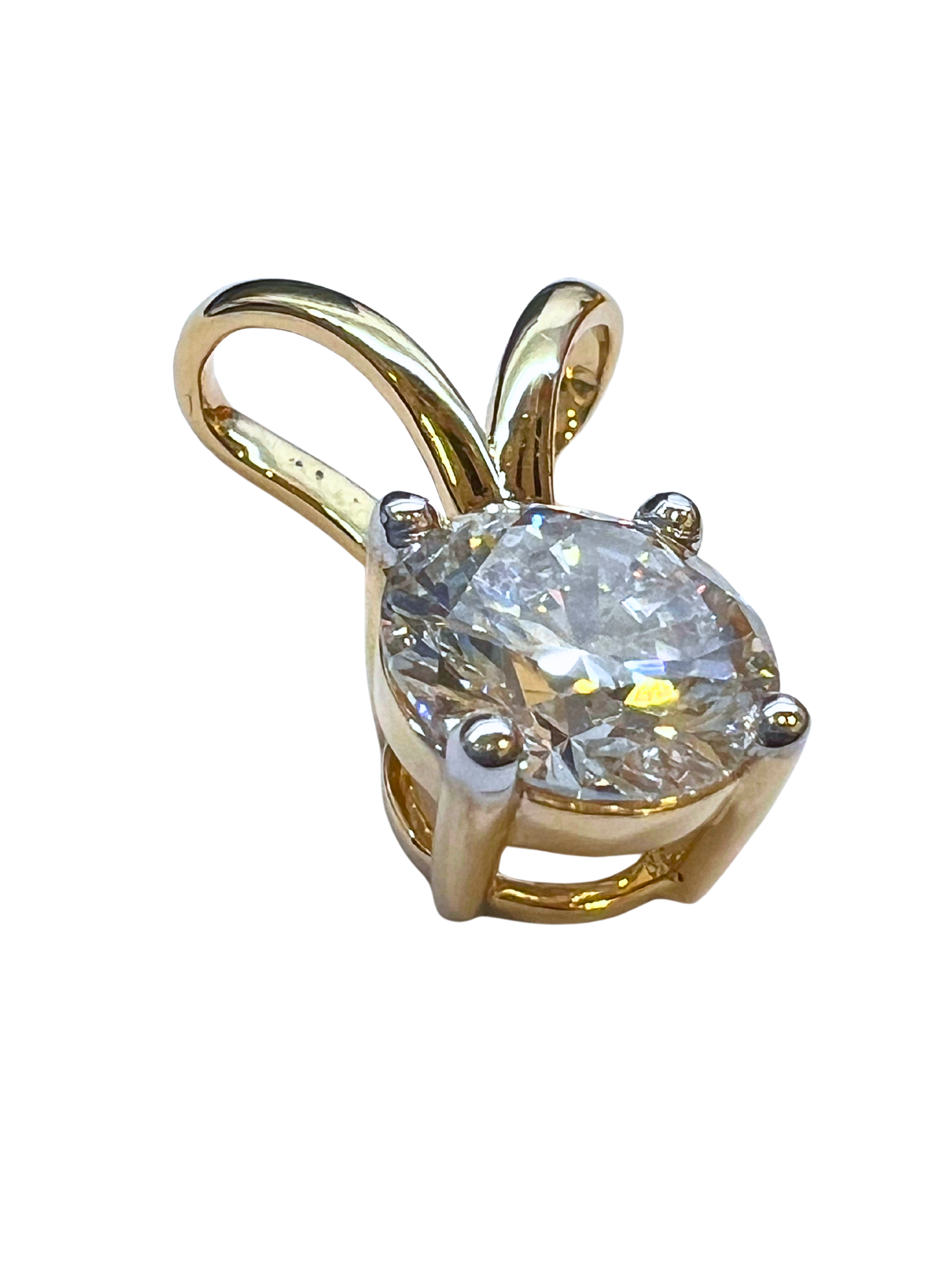 Lab Grown 2.15 Carat Diamond Pendants