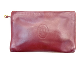 Cartier Must De Cartier Leather Clutch Bag