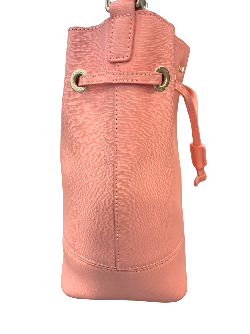 Furla 2 Way Bucket Leather Tote Bag