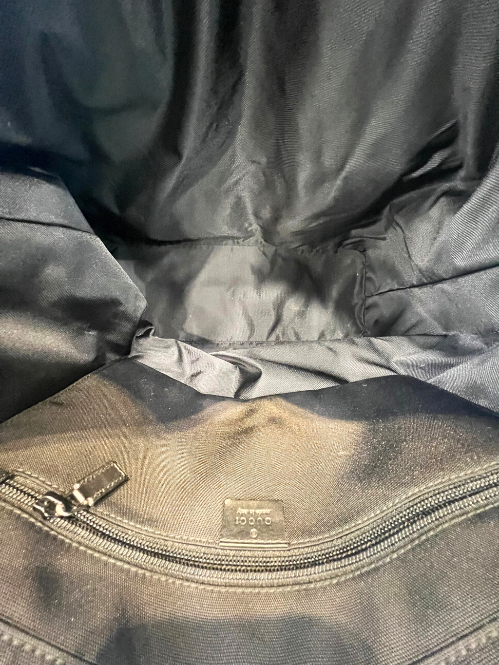 Gucci Canvas Large Shoulder Bag