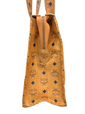 MCM Cognac Visetos Leather Shoulder Bag