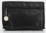Hunting World Clutch Bag-Black Leather