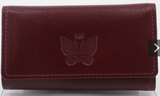 Hanae Mori-Key Case Bordeaux Leather