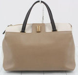 Furla Tote Bag White Leather Beige 2way