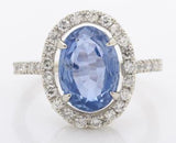 Sapphire Ring 4.85ct Diamond GIA Cert