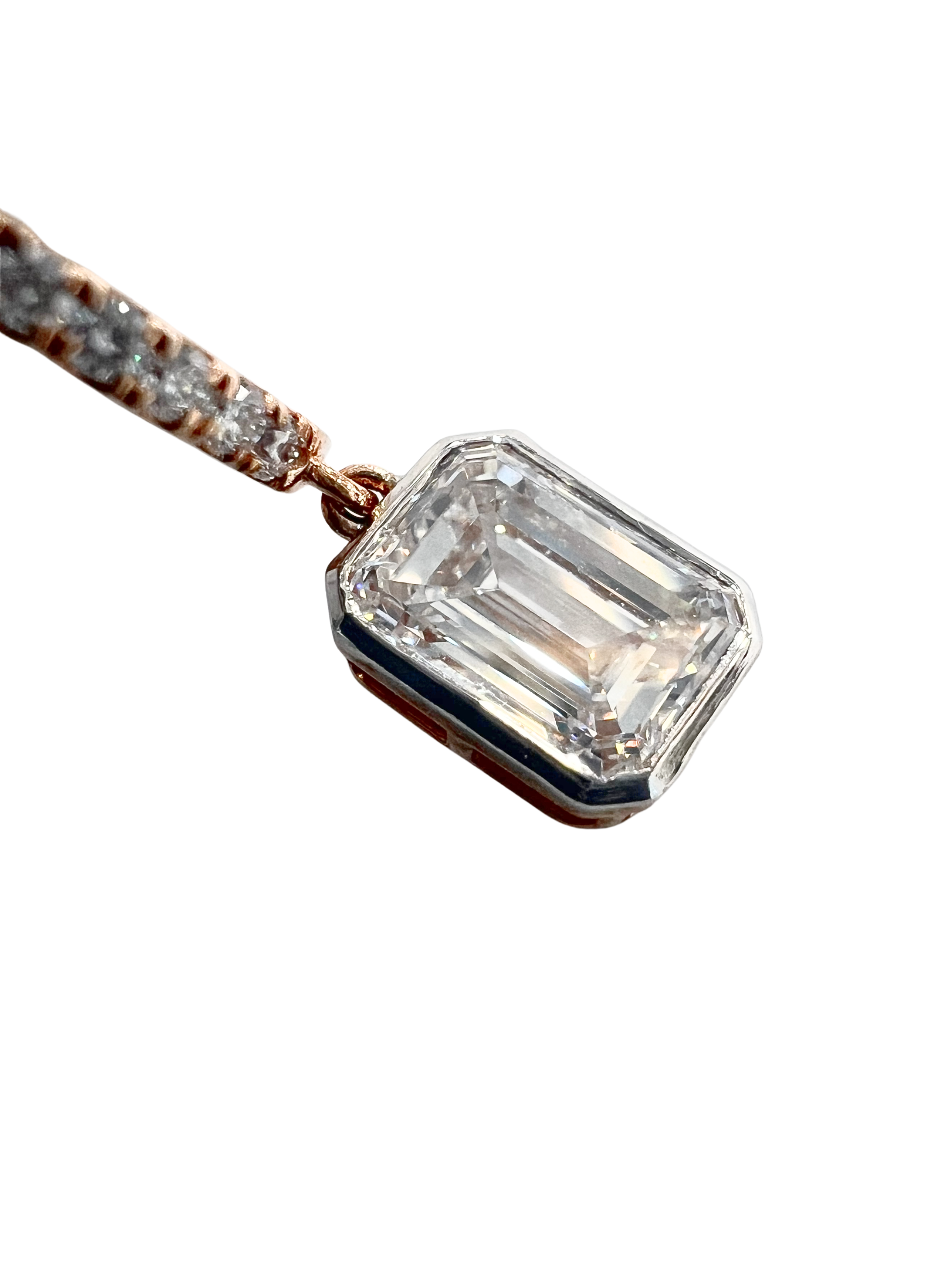 Lab Grown 3.12 Carat Diamond Earring