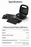 Philips HD2350/80 750W Sandwich Maker