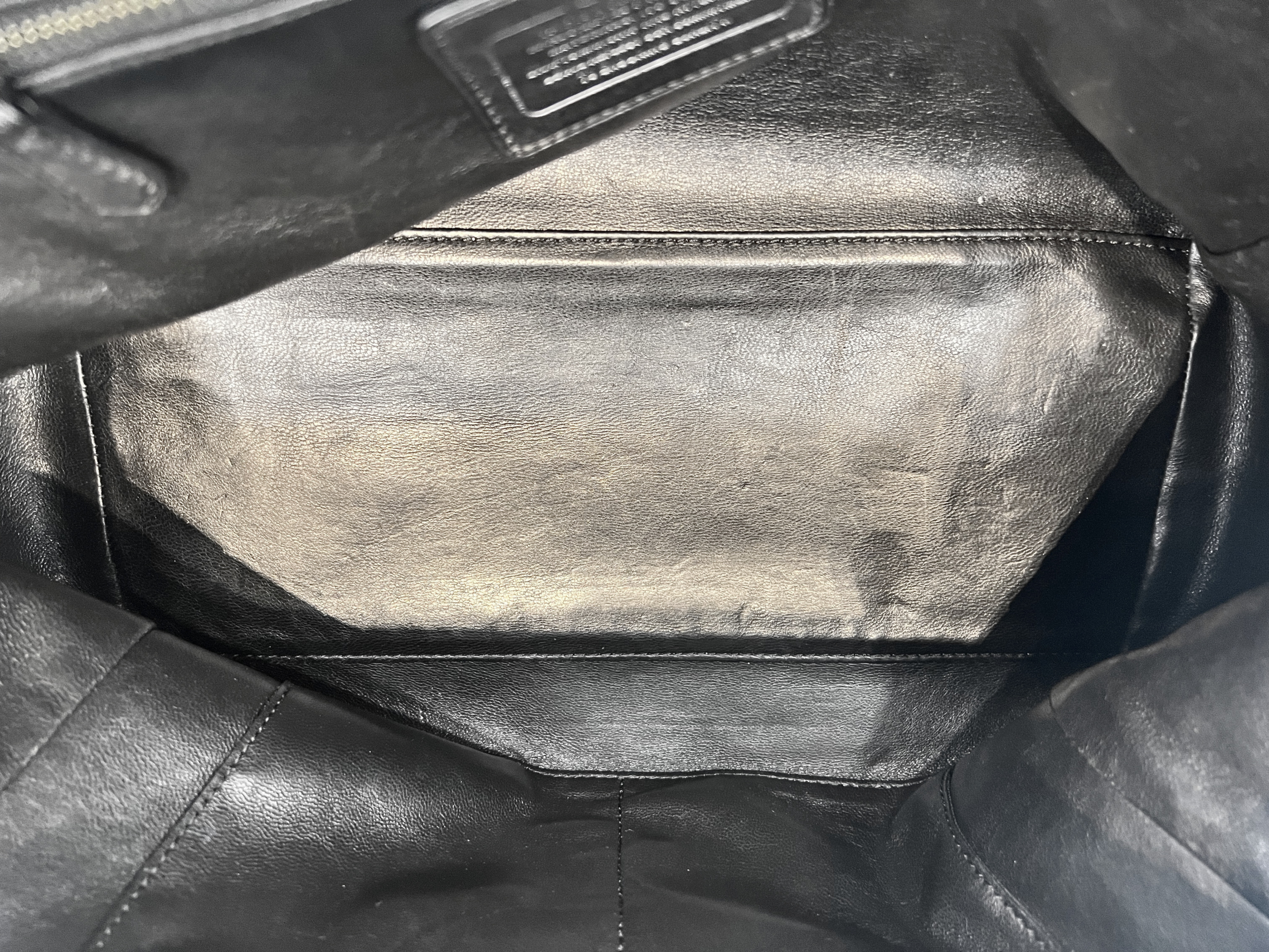 Coach 2 Way Leather Tote Bag