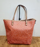 Nina Ricci Tote Bag-Salmon Pink-PVC Leather