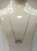 Tiffany & Co. Sterling 925 Silver Triple Heart Necklace
