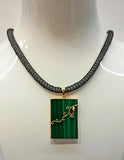 Malachite Necklaces-18kyg And Sv925