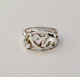 Tiffany & Co. Sterling 925 Silver Triple Loving Heart Ring
