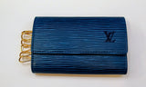 Louis Vuitton Key Case-Blue Leather
