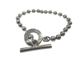 Gucci Sterling Silver Bead Bracelet