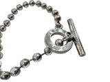 Gucci Sterling Silver Bead Bracelet