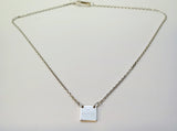 Gucci Sterling 925 Silver Square Necklace