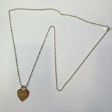 Tiffany & Co. Sterling 925 Silver Heart Necklace