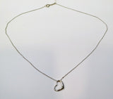 Tiffany & Co. Sterling 925 Silver Open Heart Necklace