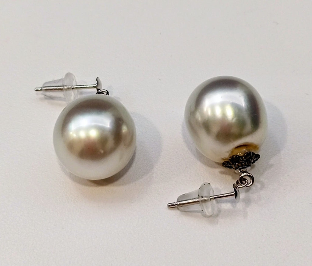 South Sea Pearl Earring-14kwg 13mm