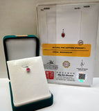 Pink Sapphire With Diamond Pendant