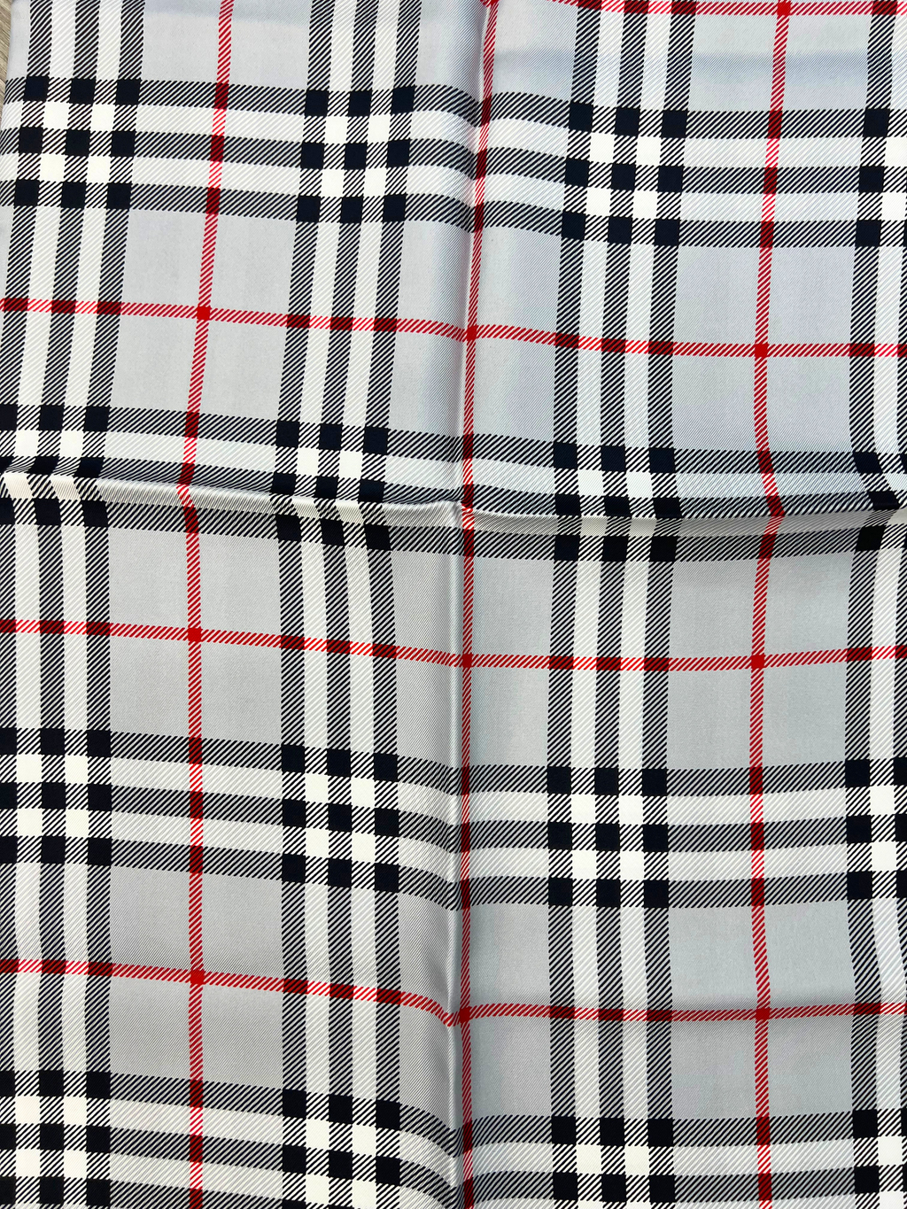 Burberry Check Silk Scarf