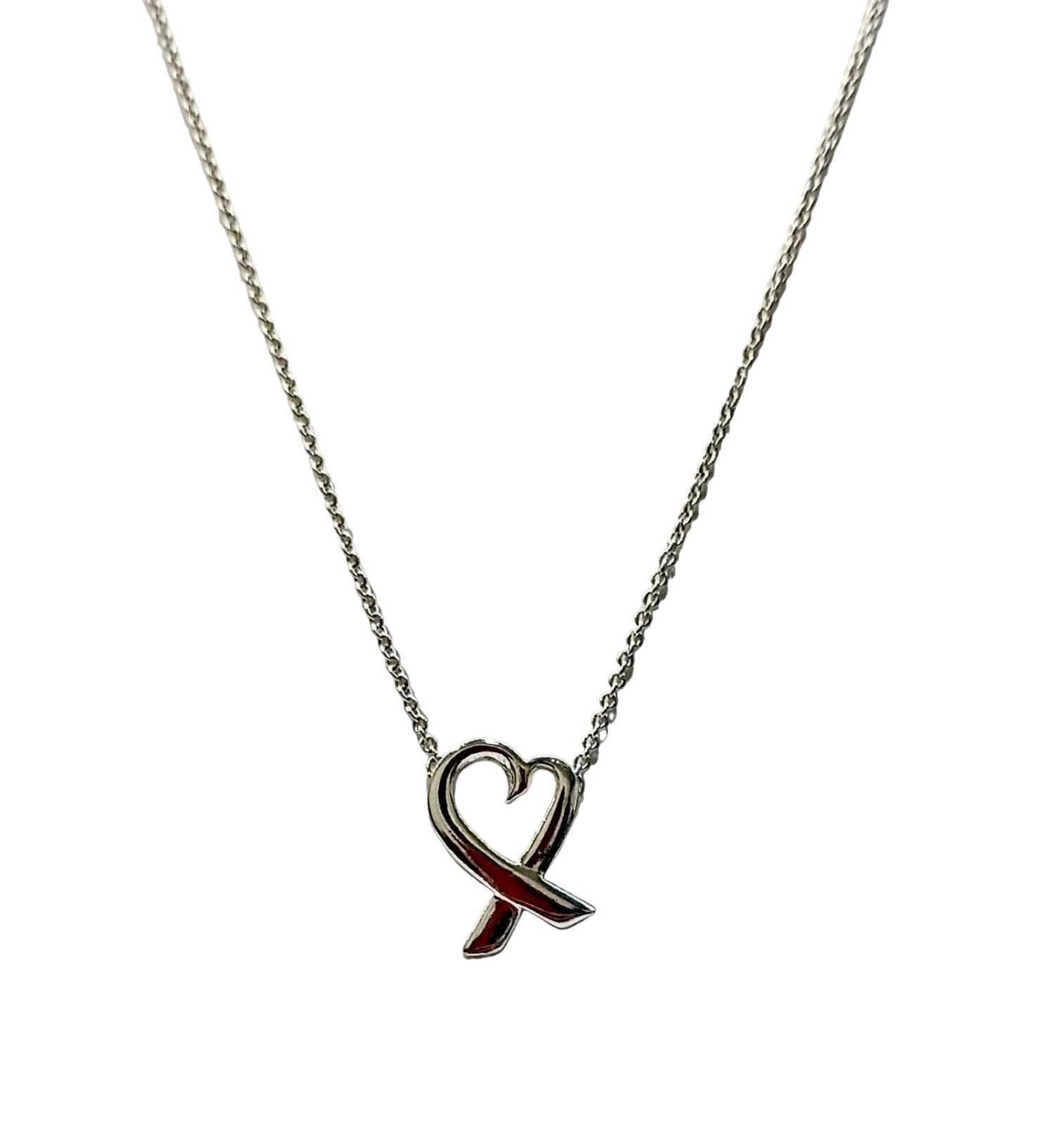 Tiffany & Co. Sterling 925 Silver Loving Heart Necklace Main image