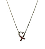 Tiffany & Co. Sterling 925 Silver Loving Heart Necklace