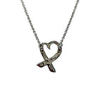 Tiffany & Co. Sterling 925 Silver Loving Heart Necklace