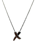 Tiffany & Co. Sterling 925 Silver Paloma Picasso 'X' Kiss Necklace
