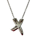 Tiffany & Co. Sterling 925 Silver Paloma Picasso 'X' Kiss Necklace