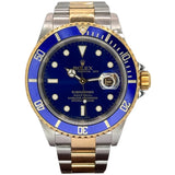 Rolex 16613 Submariner 18K Half Gold Watch w/Cert , 40mm