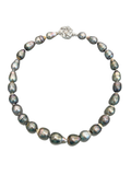 Natural Black Baroque Pearl Necklace