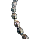 Natural Black Baroque Pearl Necklace
