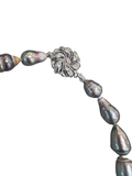 Natural Black Baroque Pearl Necklace